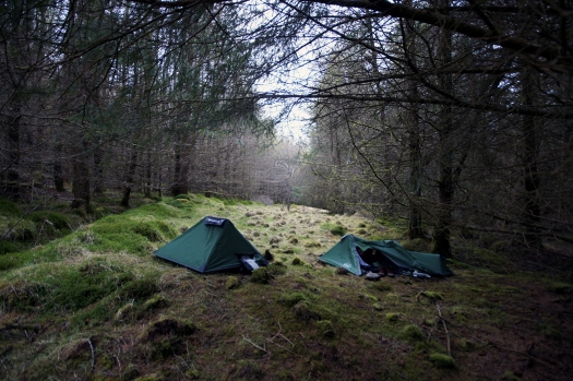 Kieran Rae West Highland Way Camping Wood Forest Tent Scotland